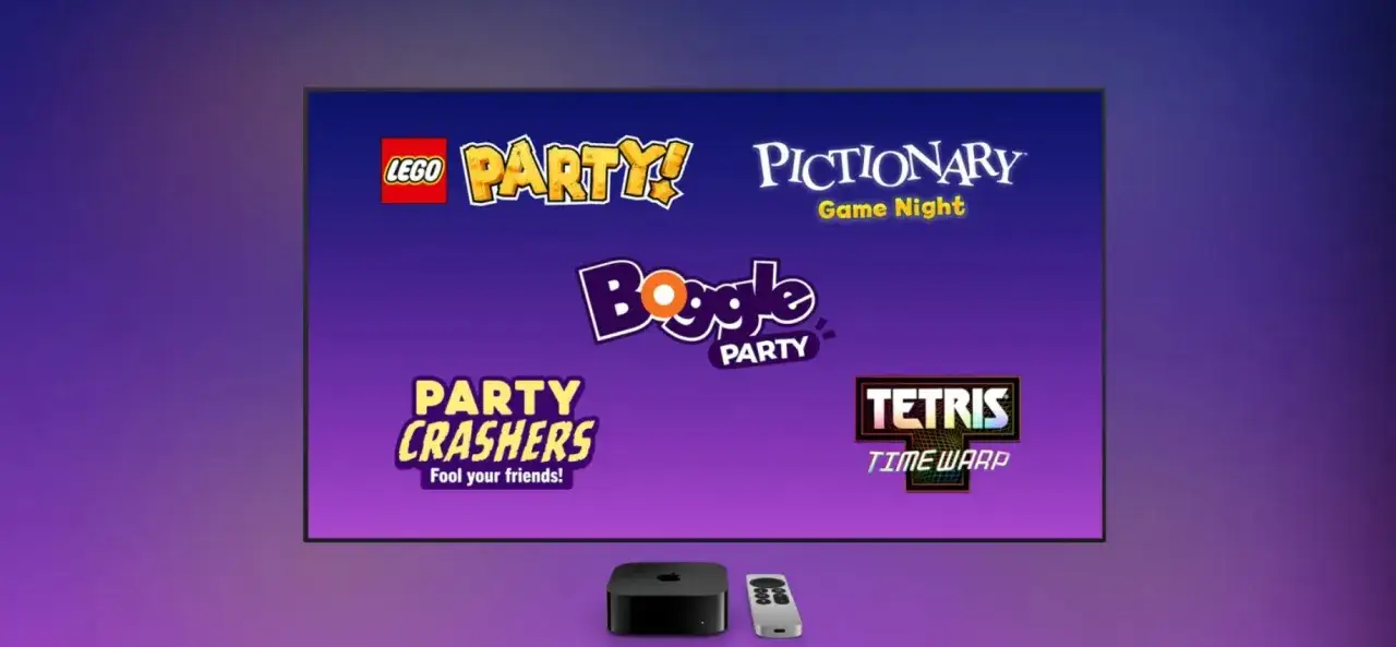 Gry na Netflixie: LEGO Party, Pictionary Game Night, Boggle Party, Party Crashers i Tetris Time Warp.