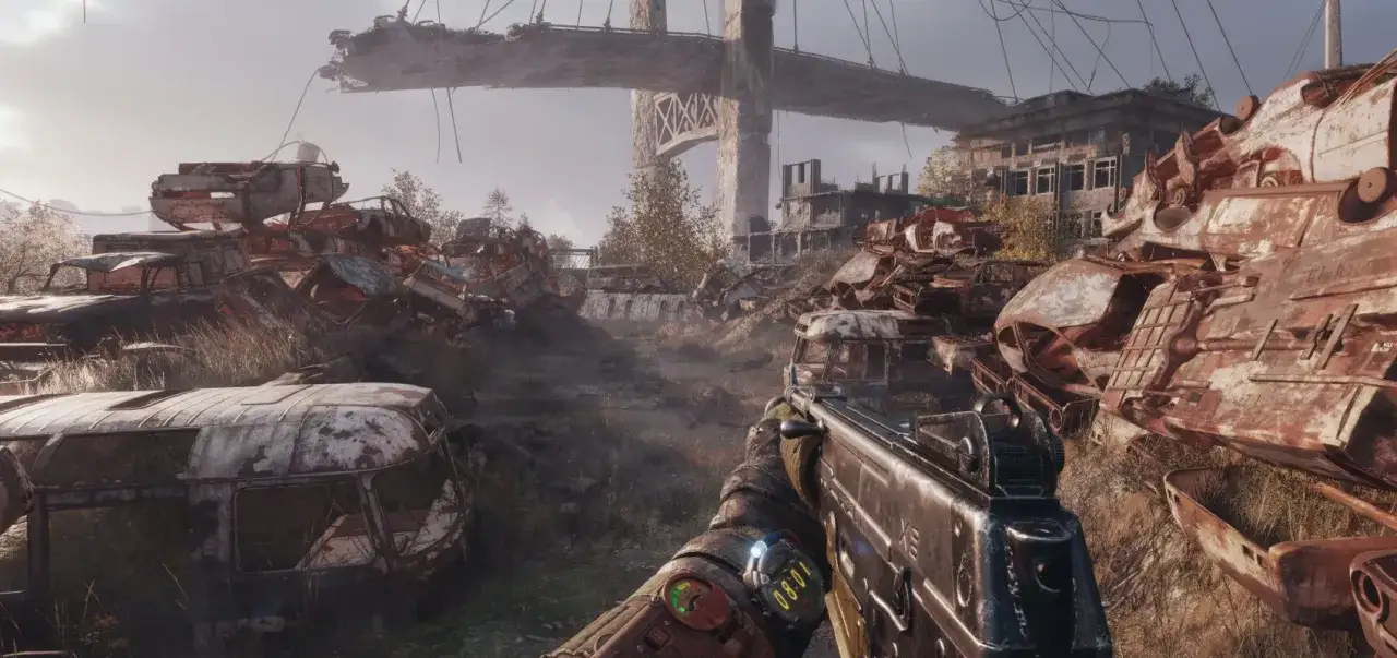 Zniszczone miasto, stosy wraków samochodów i zrujnowany most. To sceneria z gry Metro Exodus, gdzie każdy krok może być ostatnim. Oto poradnik, jak przetrwać.