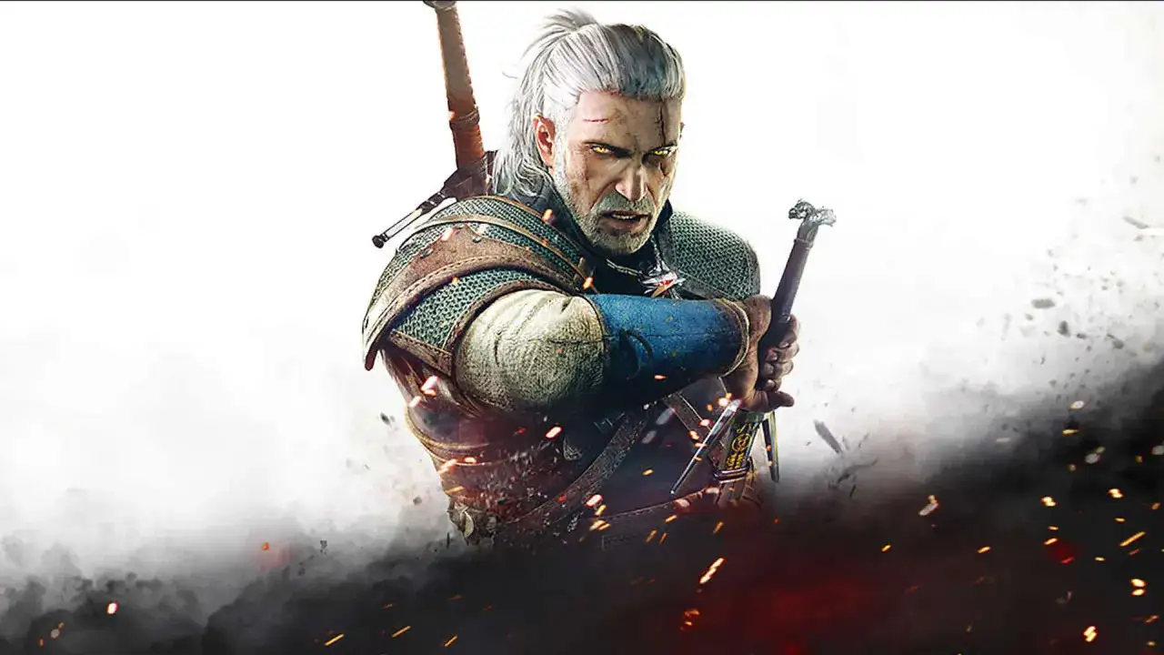 Geralt z Rivii, z mieczem w dłoni, gotowy do walki. Fani z niecierpliwością czekają na wiedźmin 4 premierę.