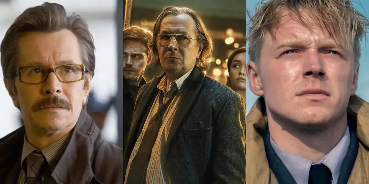 Gary Oldman som Jackson Lamb och Jack Lowden som River Cartwright i rollistan i Slow Horses.