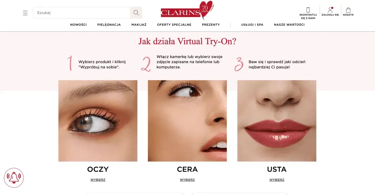 Wirtualna przymierzalnia kosmetyk&oacute;w online jak działa