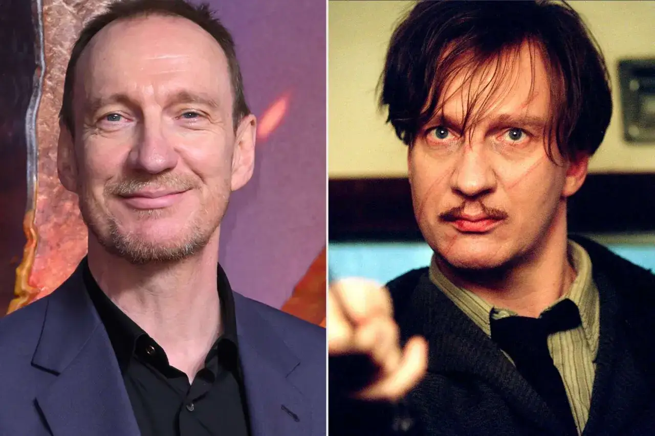 David Thewlis, który grał Remusa Lupina, w dwóch odsłonach: jako on sam i jako postać z filmu.