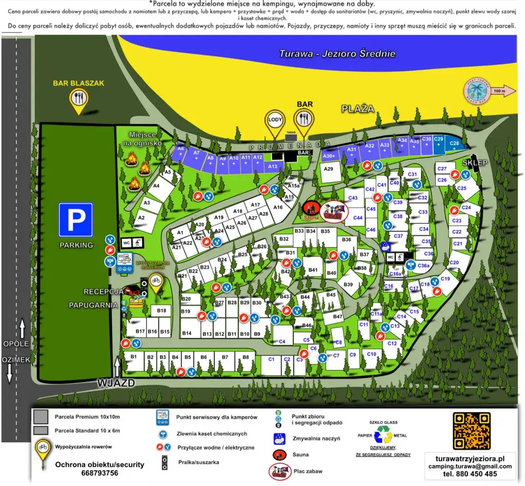 Camp Camper Park Turawa parcele kampery