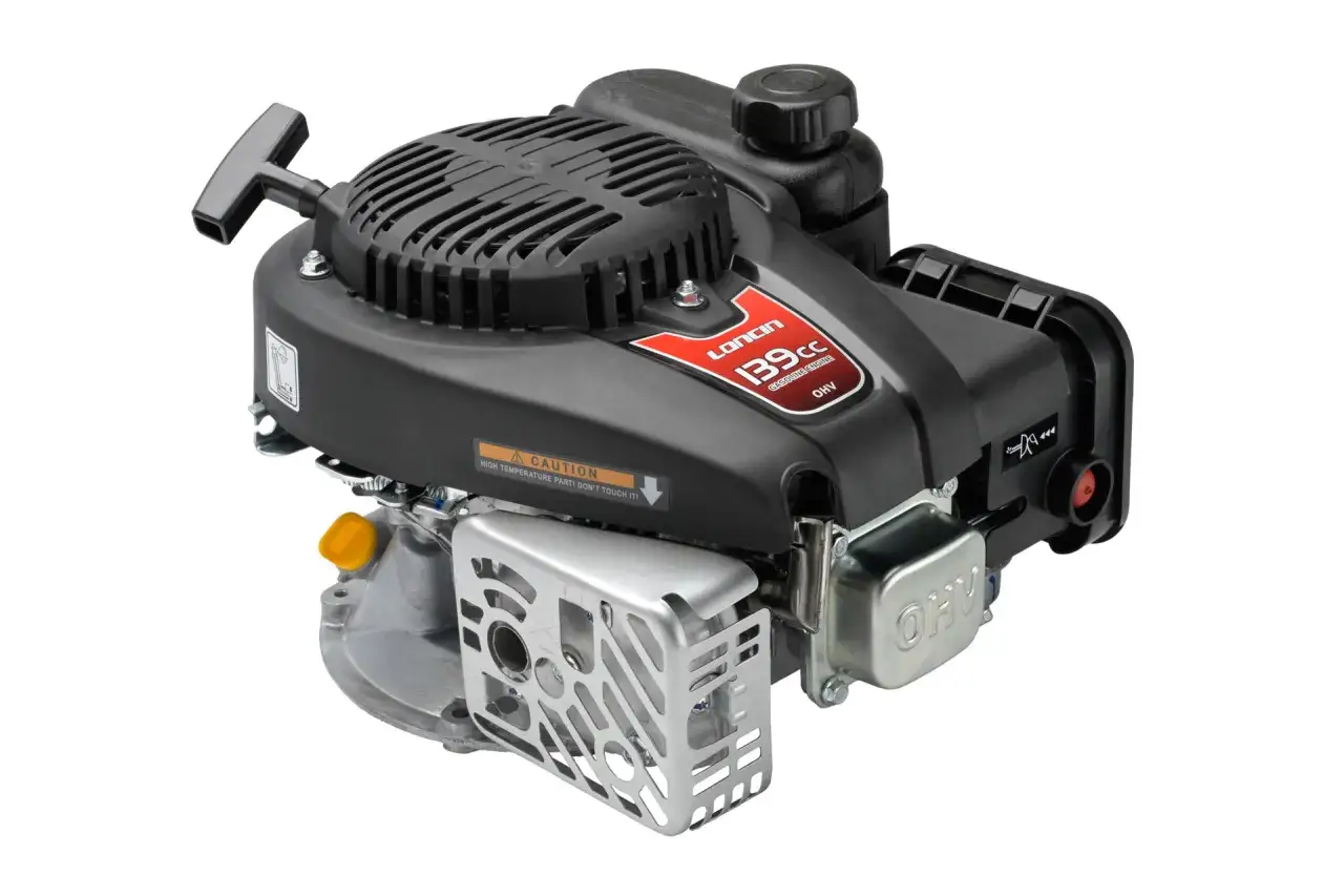 Silnik Loncin 139cc OHV, gotowy do pracy. Czy lepszy od Zongshen? Ten model ma charakterystyczny czerwony emblemat.