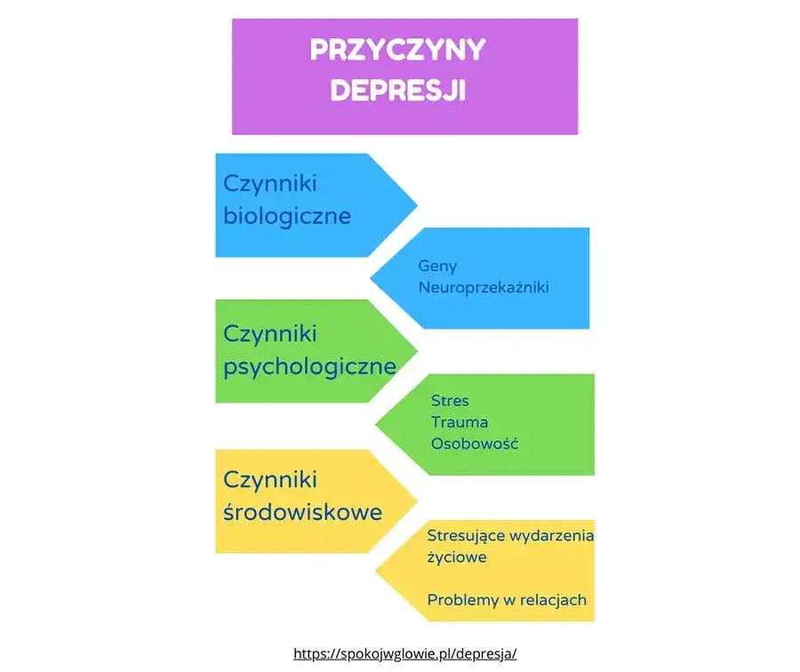 różne rodzaje depresji schemat
