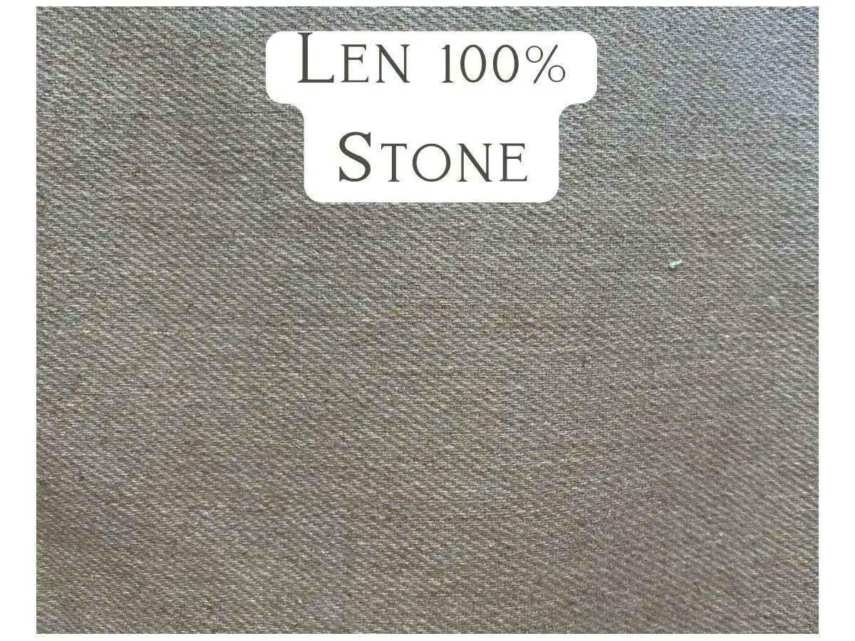 Naturalny len tapicerski w kolorze stone. Idealny do stworzenia przytulnego wnętrza.