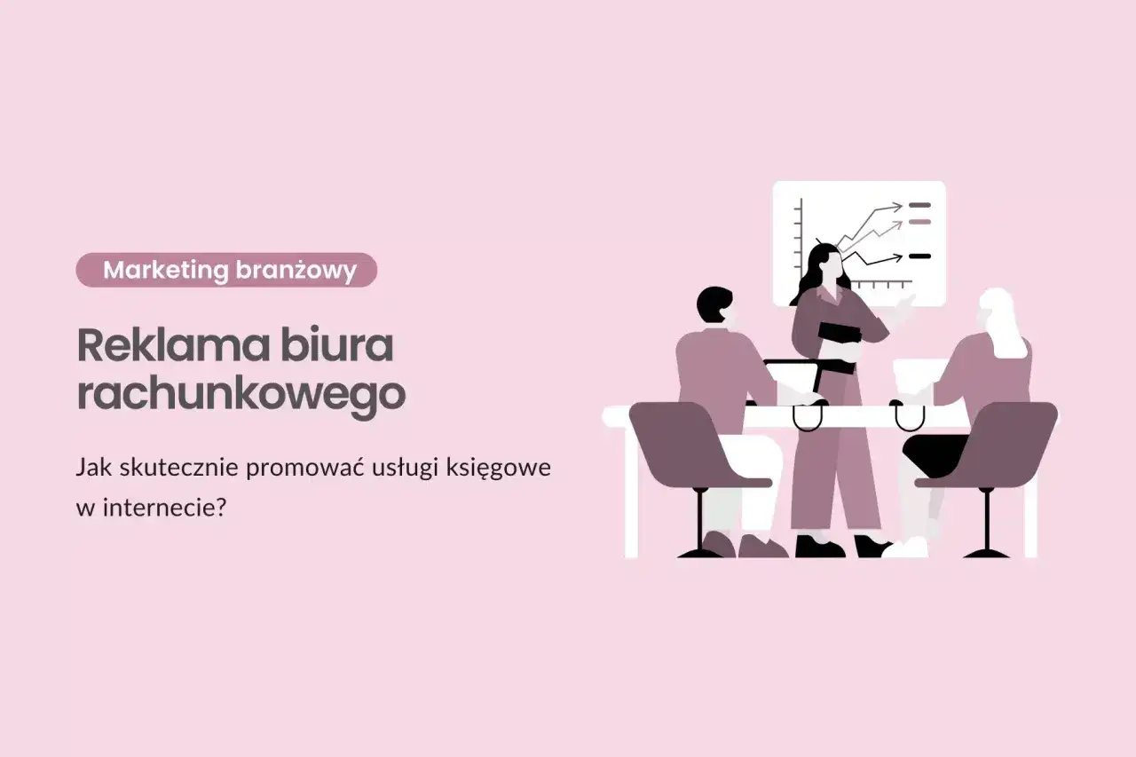Skuteczna reklama biura rachunkowego: zespół analizuje wykresy, planując promocję usług księgowych.