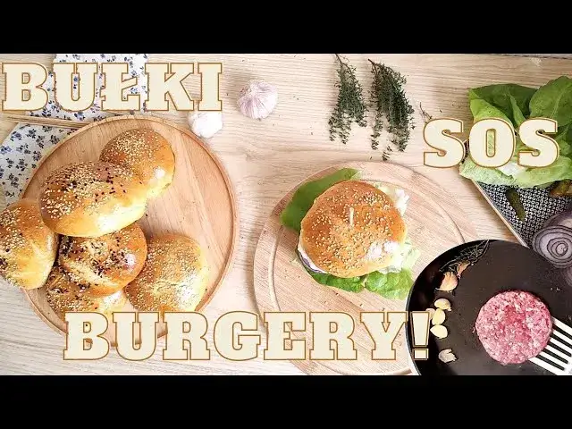 składniki na domowe burgery bułki sosy dodatki