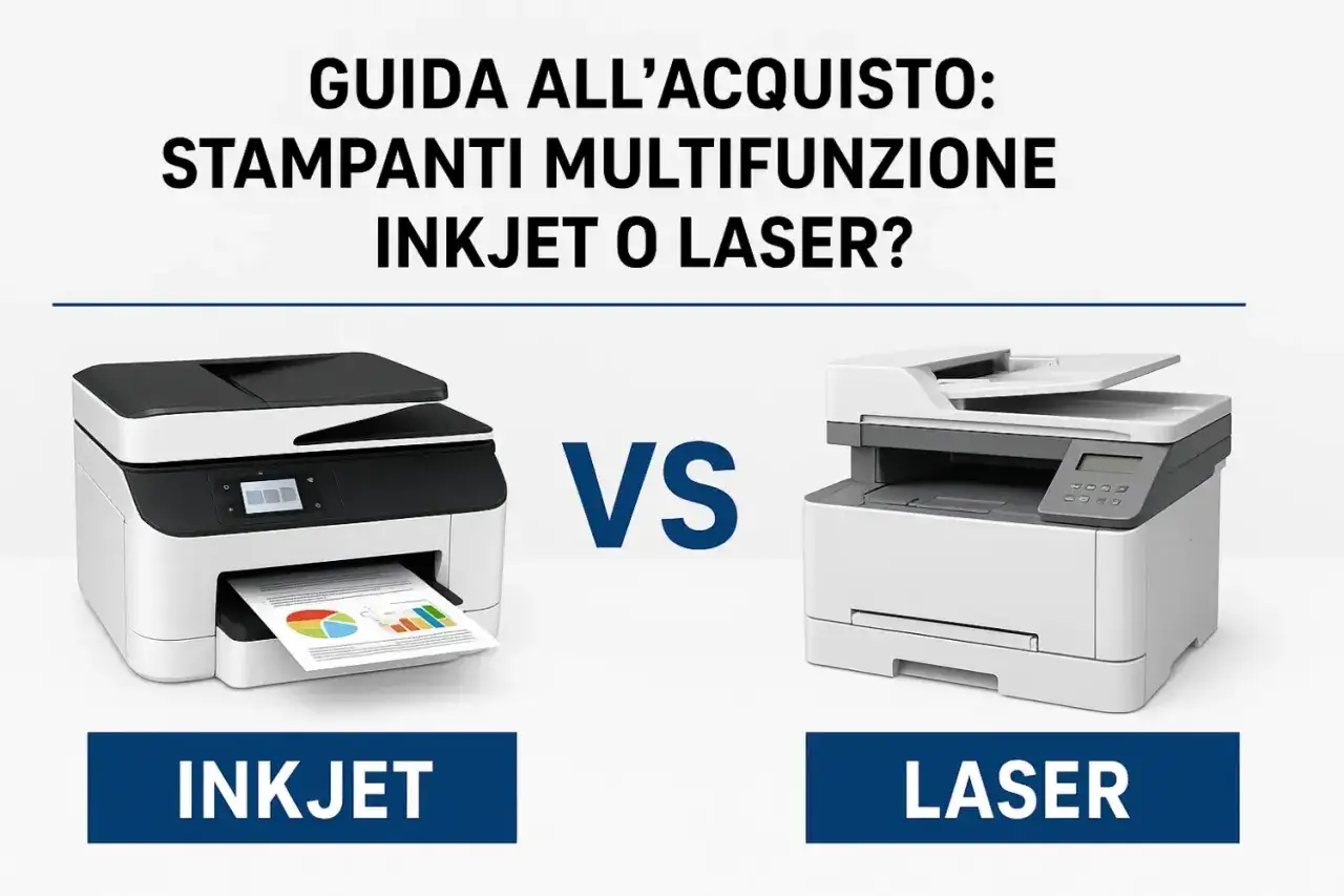 Confronto tra stampante multifunzione inkjet e laser. Quale scegliere per le tue esigenze?