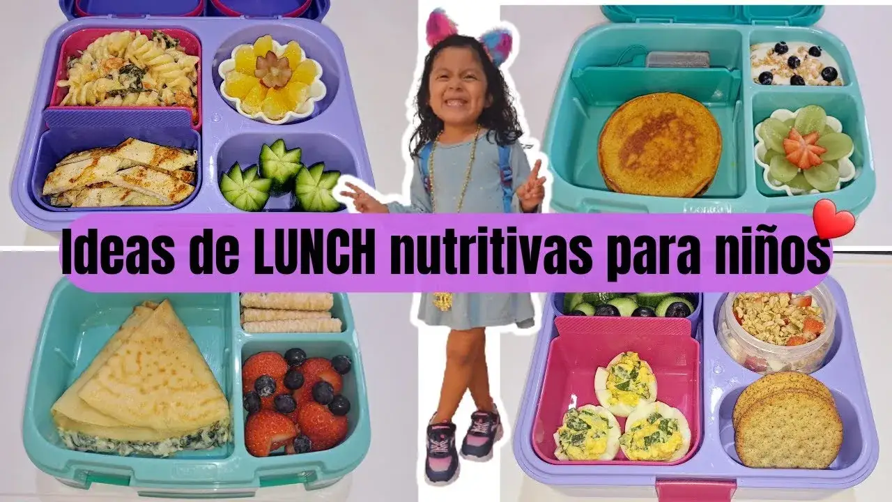 ideas almuerzo bento box para niños pequeños coloridas