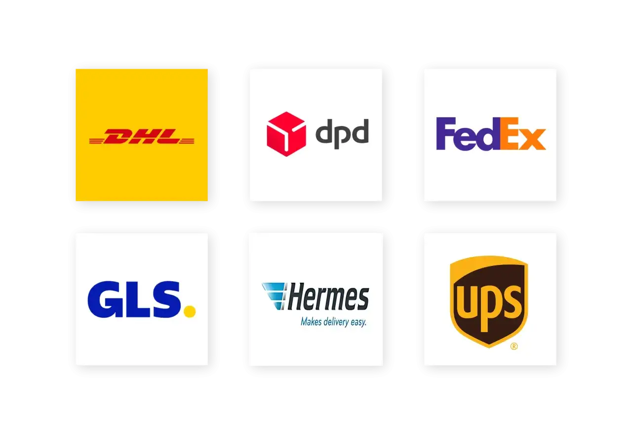 Versanddienstleister Logos Vergleich