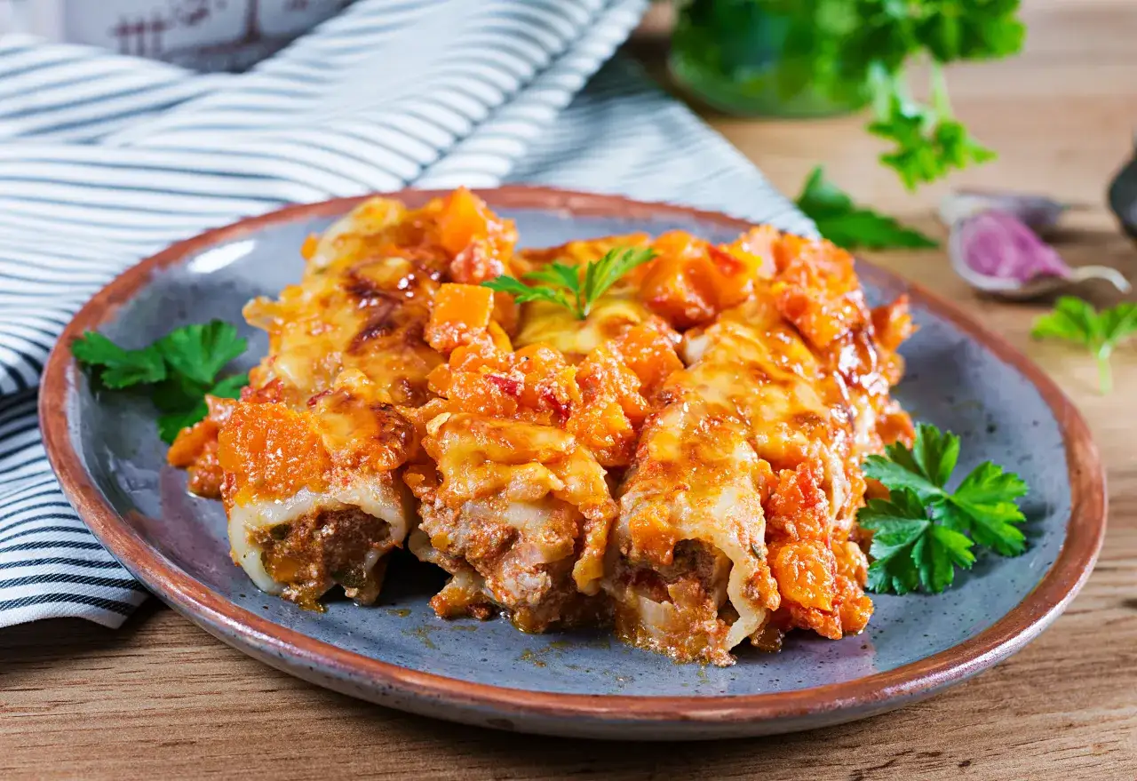 Cannelloni z mięsem surowym i podsmażanym porównanie