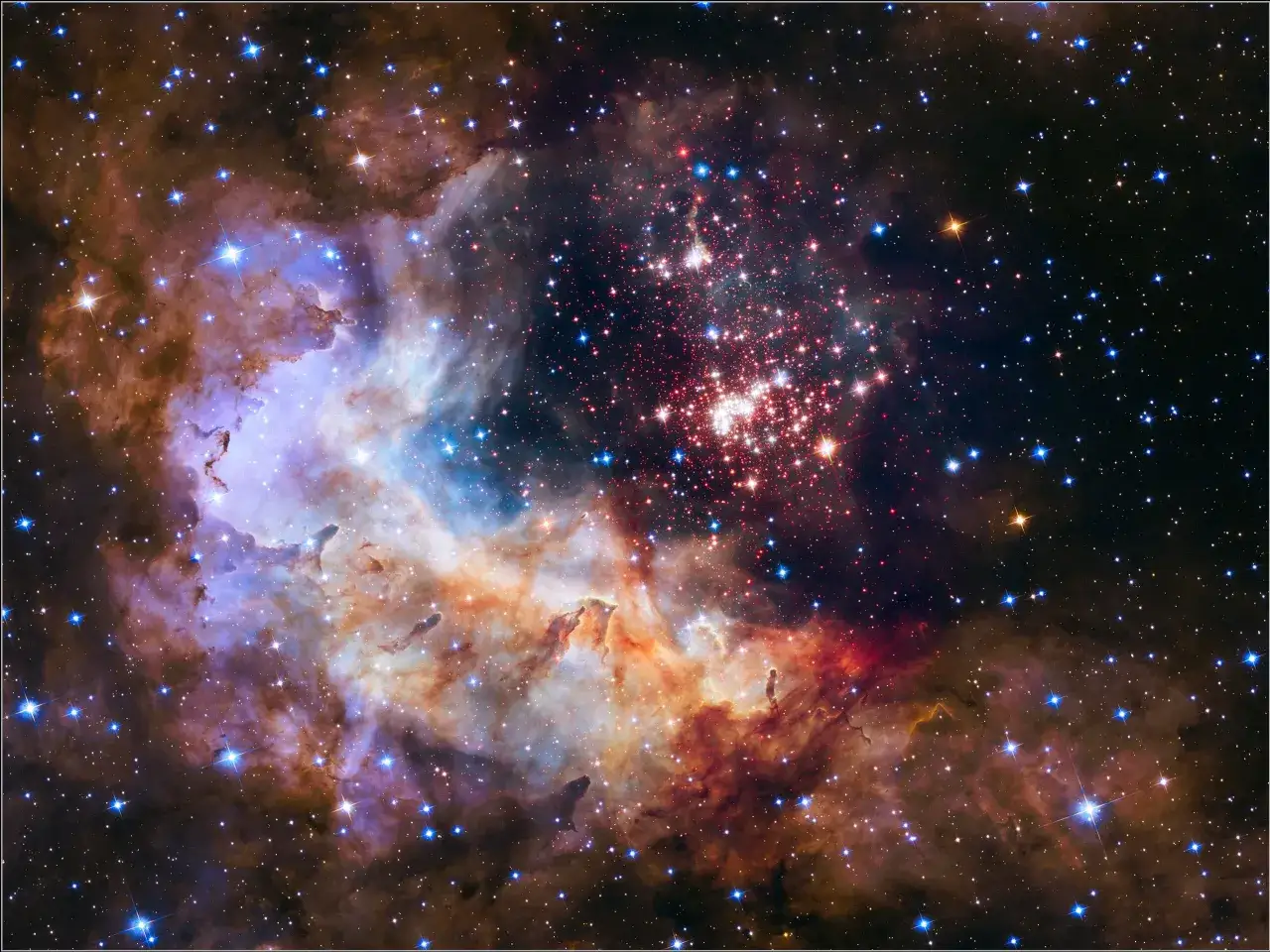 zdjęcia galaktyk mgławic gromad gwiazd z teleskopu Hubble'a