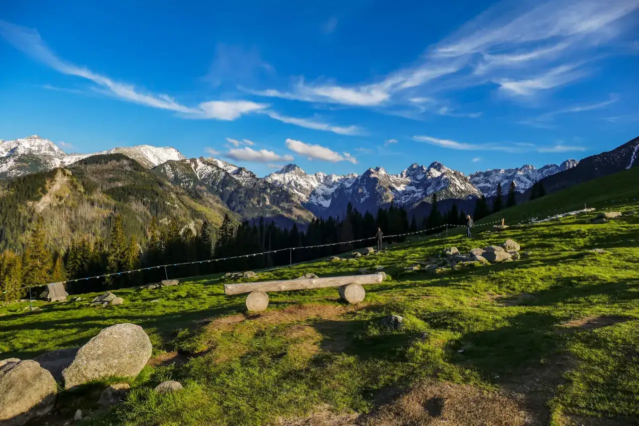 Rusinowa Polana widoki Tatry