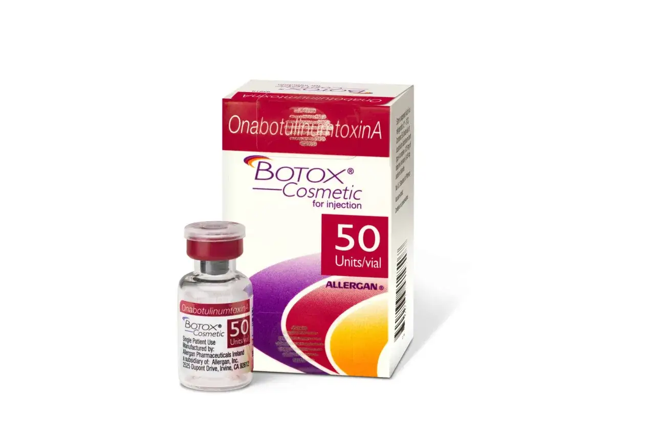 Zestaw BOTOX® Cosmetic z fiolką i pudełkiem, 50 jednostek. Gdzie można kupić botox? W profesjonalnych klinikach medycyny estetycznej.