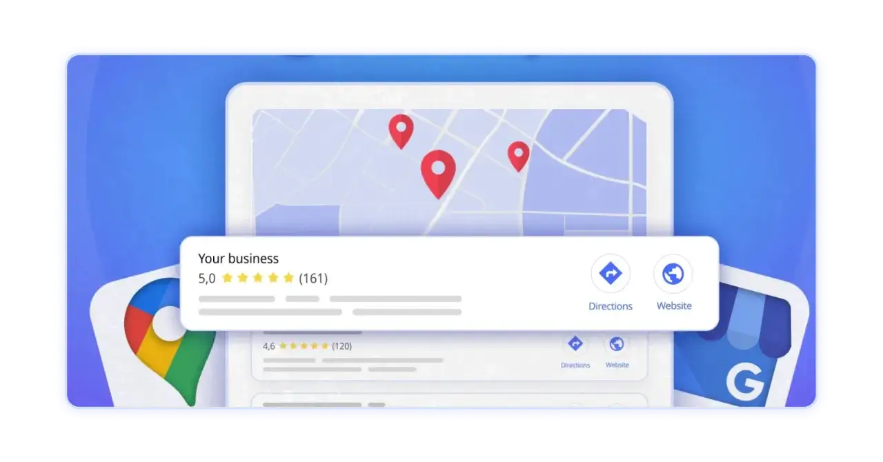 przykładowa wizytówka Google Business Profile catering