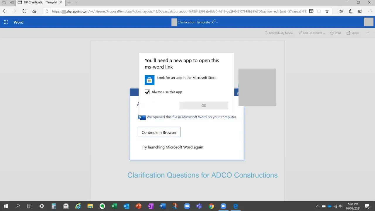 SharePoint zmiana domyślnego otwierania plik&oacute;w