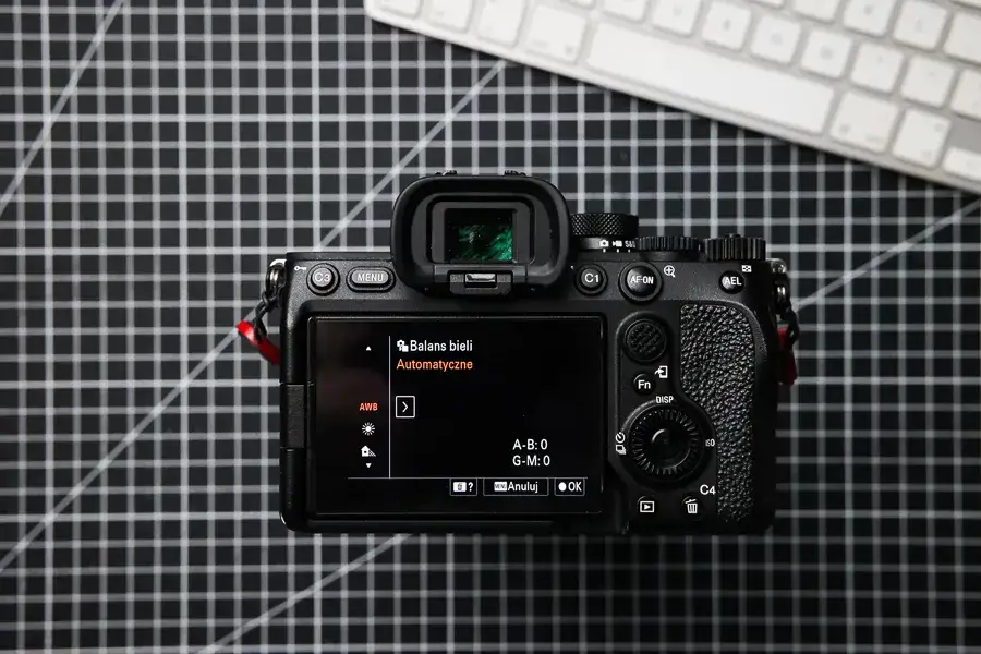 aparat sony pokrętła przyciski