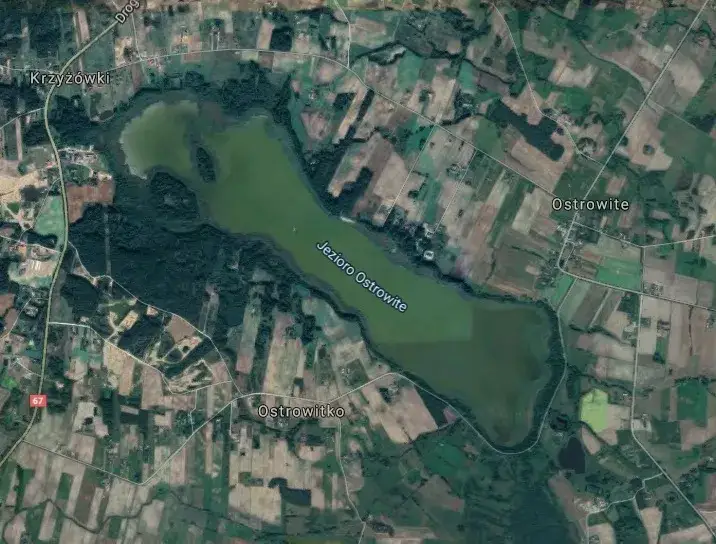 Jezioro Ostrowite mapa porównanie