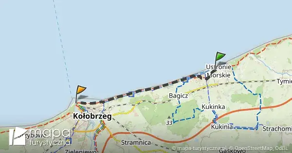 Zdjęcie Ile km z Ustronia Morskiego do Kołobrzegu? Sprawdź różnice w trasach