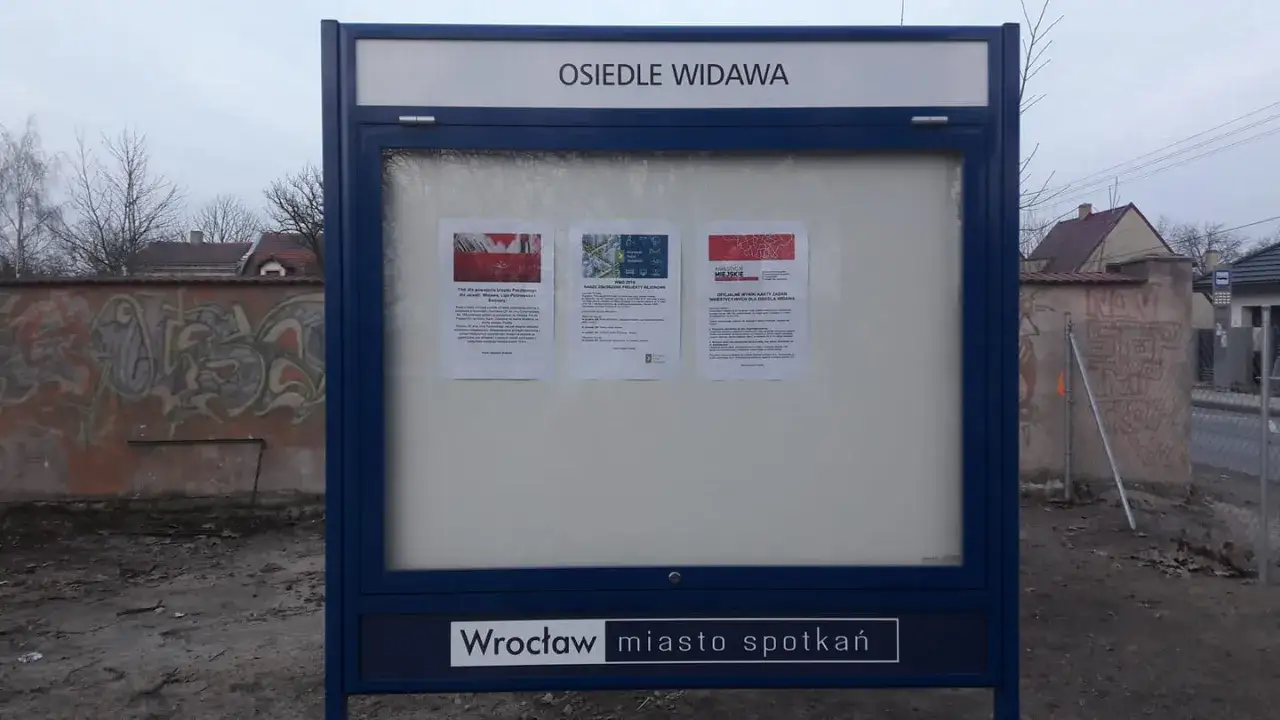 tablica informacyjna osiedla