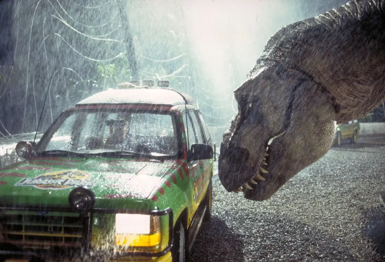 Kadr z filmu Park Jurajski T-Rex