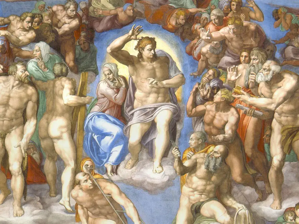 Il Giudizio Universale di Michelangelo: un riassunto visivo di anime ascese e dannate, un'opera maestosa.