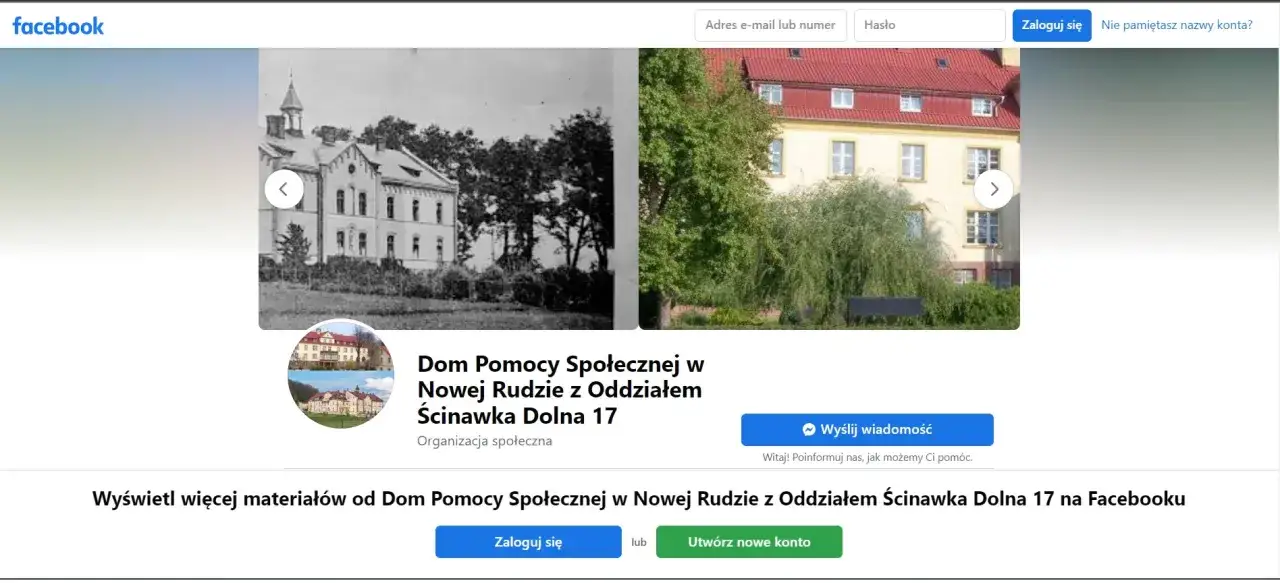 DPS Nowa Ruda budynek z zewnątrz
