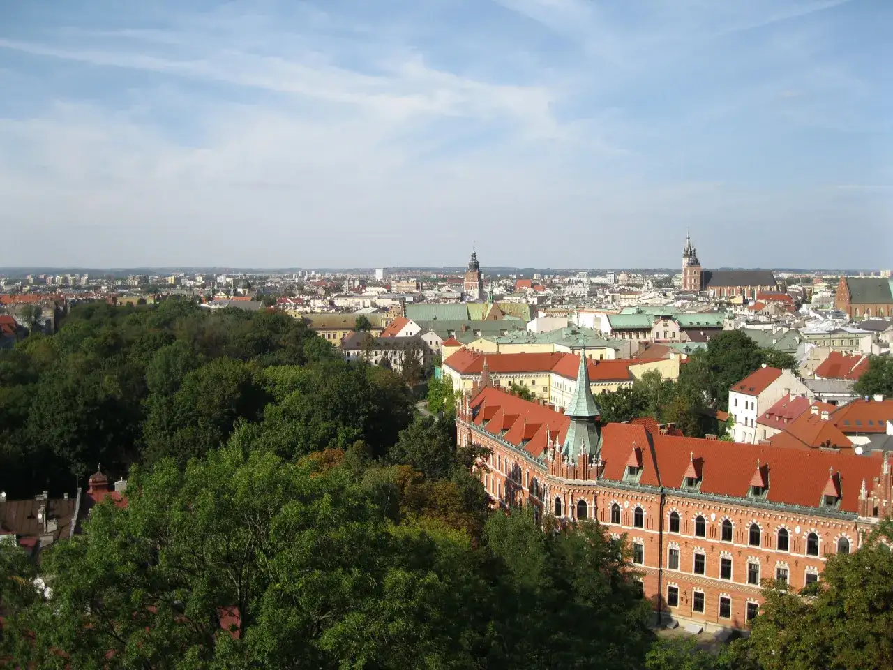 Kraków panorama Stare Miasto