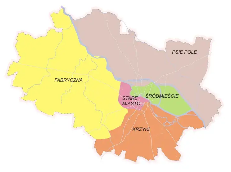 Mapa cen mieszkań Wrocław dzielnice
