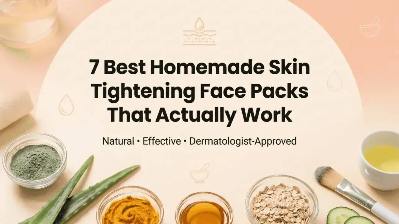 Hausmittel f&uuml;r straffe Haut: Nat&uuml;rliche Gesichtsmasken mit Aloe Vera, Kurkuma und Haferflocken.