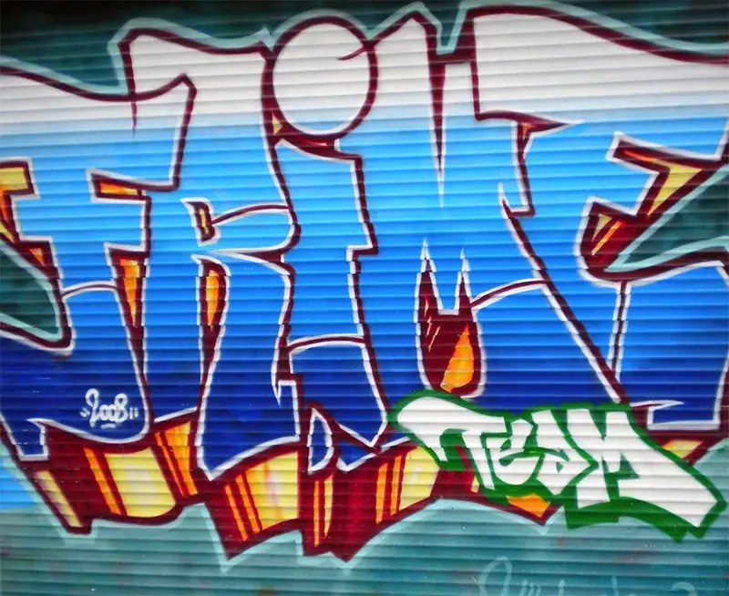 verschiedene Graffiti Bleistiftstile