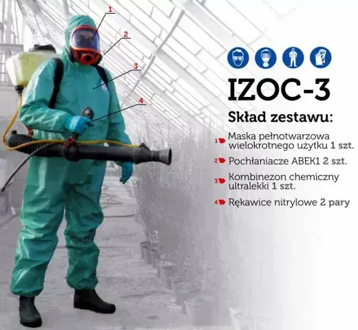 Usuwanie barszczu Sosnowskiego sprzęt ochronny