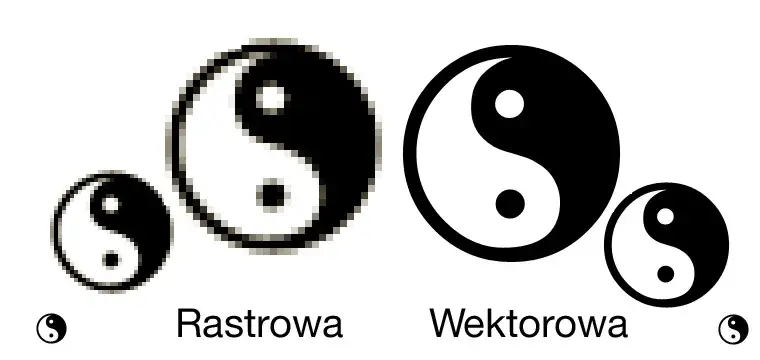 różnica grafika rastrowa wektorowa
