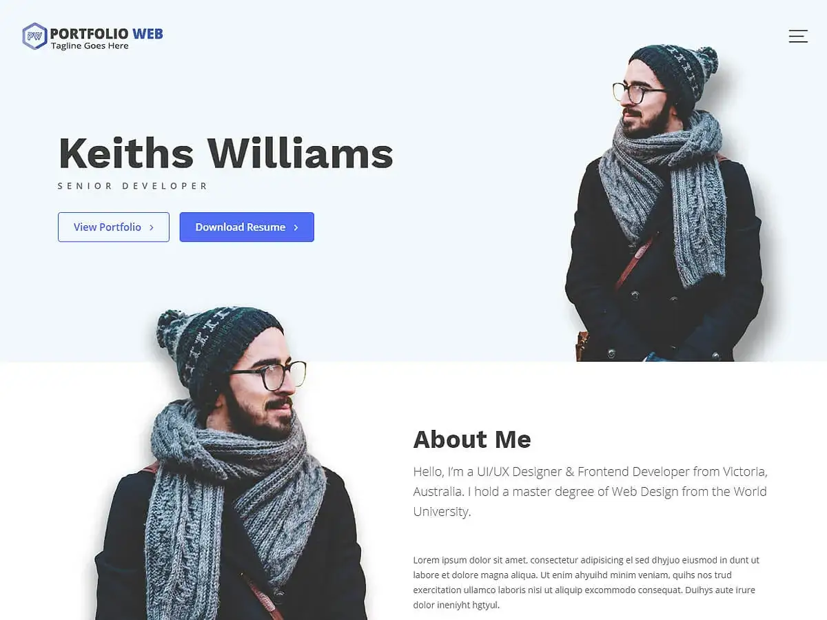 Portfolio WordPress Keitha Williamsa, Senior Developera. Zobacz jego prace i pobierz CV.