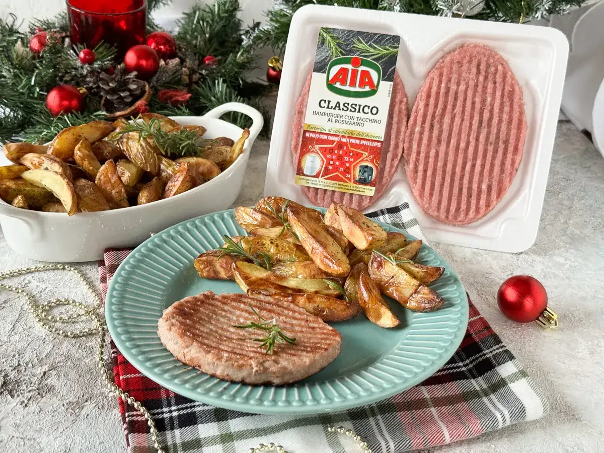 friggitrice ad aria hamburger di pollo