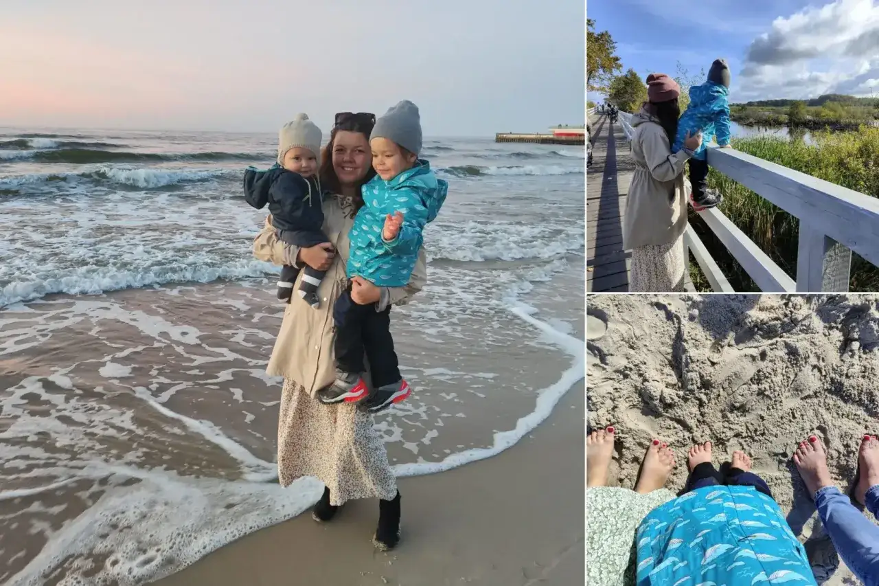 Rodzina na plaży w Kołobrzegu. Wspaniałe kołobrzeg wczasy z wyżywieniem, spacery brzegiem morza i radosne chwile z dziećmi.
