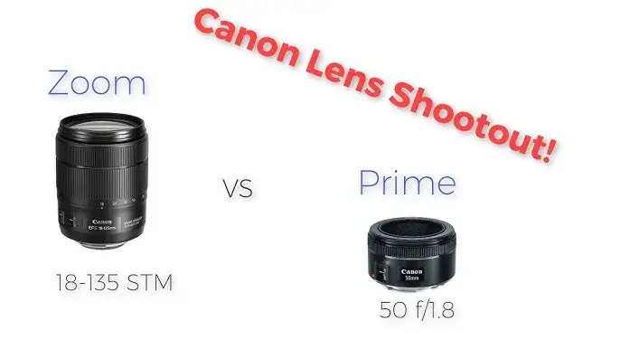 porównanie obiektyw 18-135mm vs stałka 50mm
