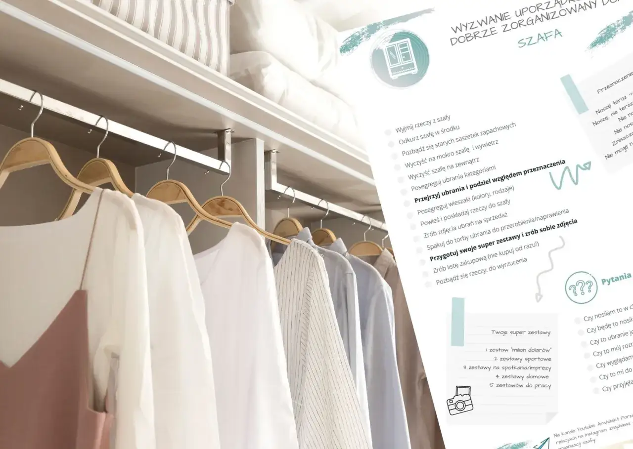 Decluttering co to? Porady jak uporządkować szafę, przejrzeć ubrania i stworzyć zestawy. Zadbaj o porządek w swojej garderobie!