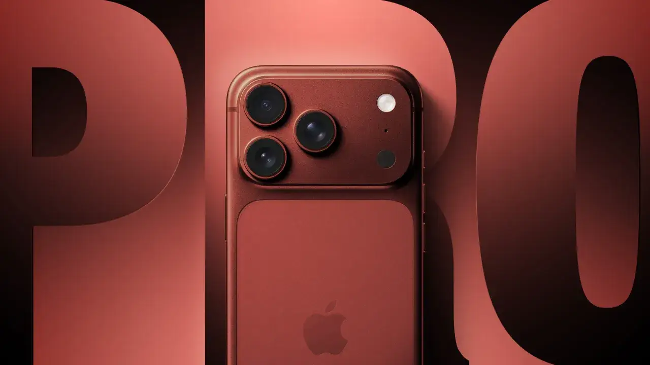 Czerwony iPhone Pro z potr&oacute;jnym aparatem, zapowiedź kiedy iPhone 18.
