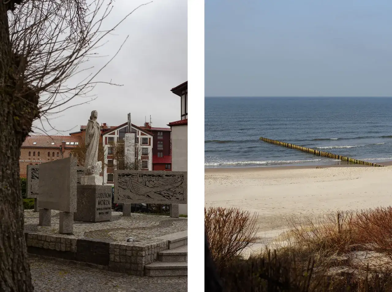 Pomnik Ludziom Morza i plaża z falochronem – to jedne z wielu ustka atrakcje.
