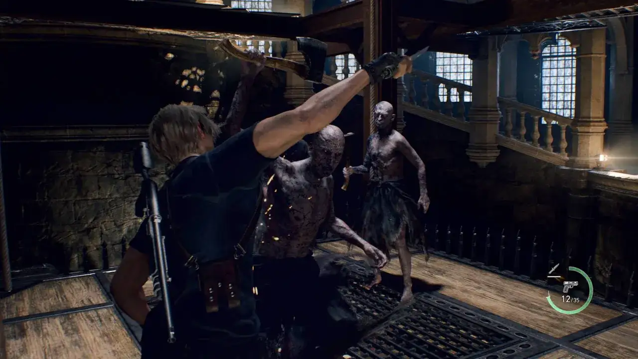 Leon walczy z hordą w Resident Evil 4. Ten poradnik pomoże Ci przetrwać.
