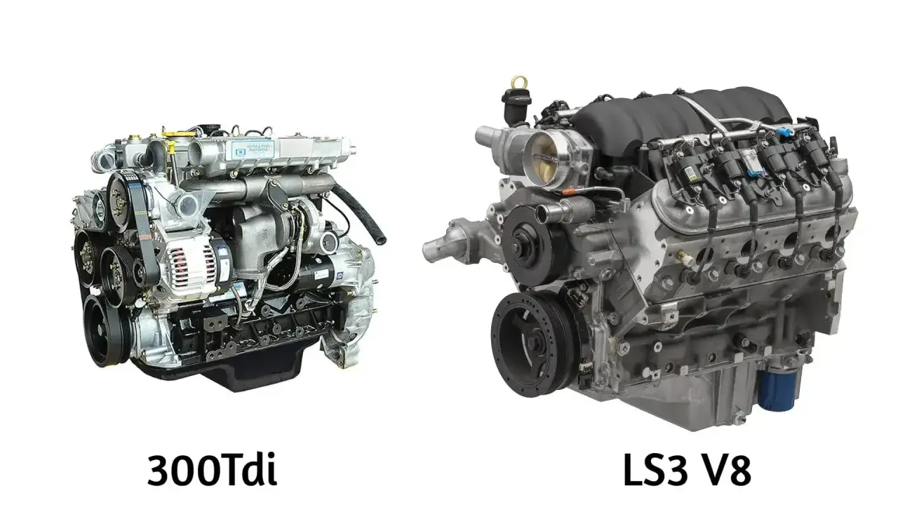 Dwa silniki: 300Tdi, znany z Range Rover Defender, i LS3 V8.