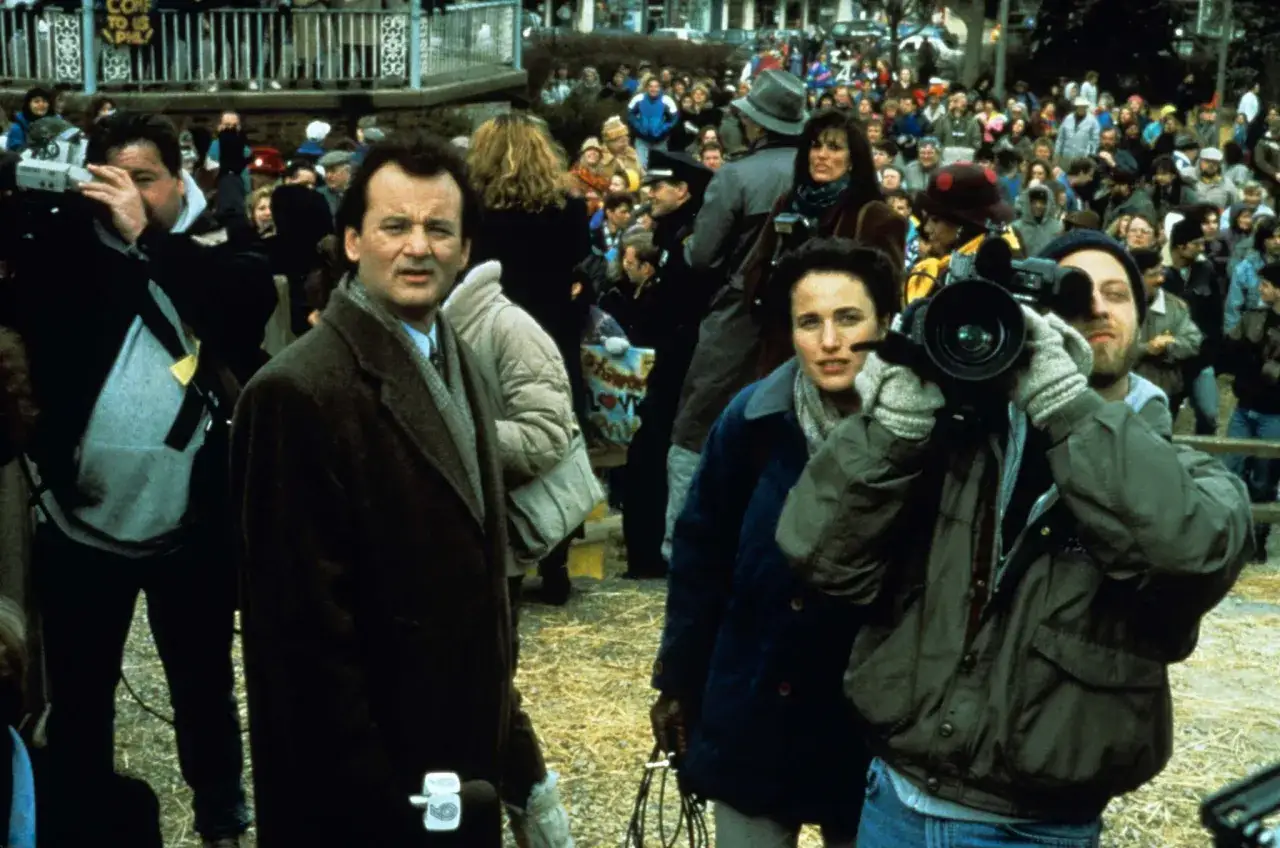 Bill Murray i Andie MacDowell w scenie z filmu 