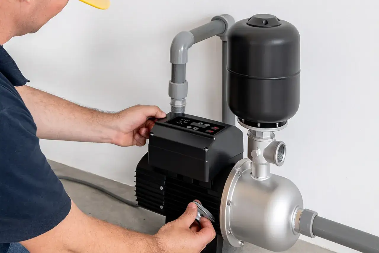 Instalaci&oacute;n de bomba de agua con presurizador. Aprende c&oacute;mo aumentar la presi&oacute;n de agua en tu hogar con este equipo.