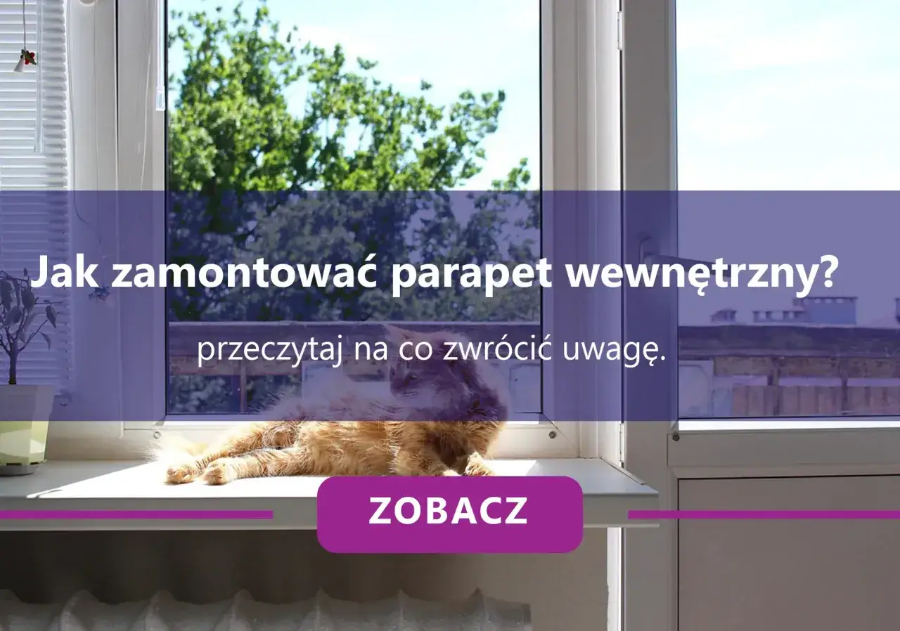 Kot na parapecie, a obok tekst: 