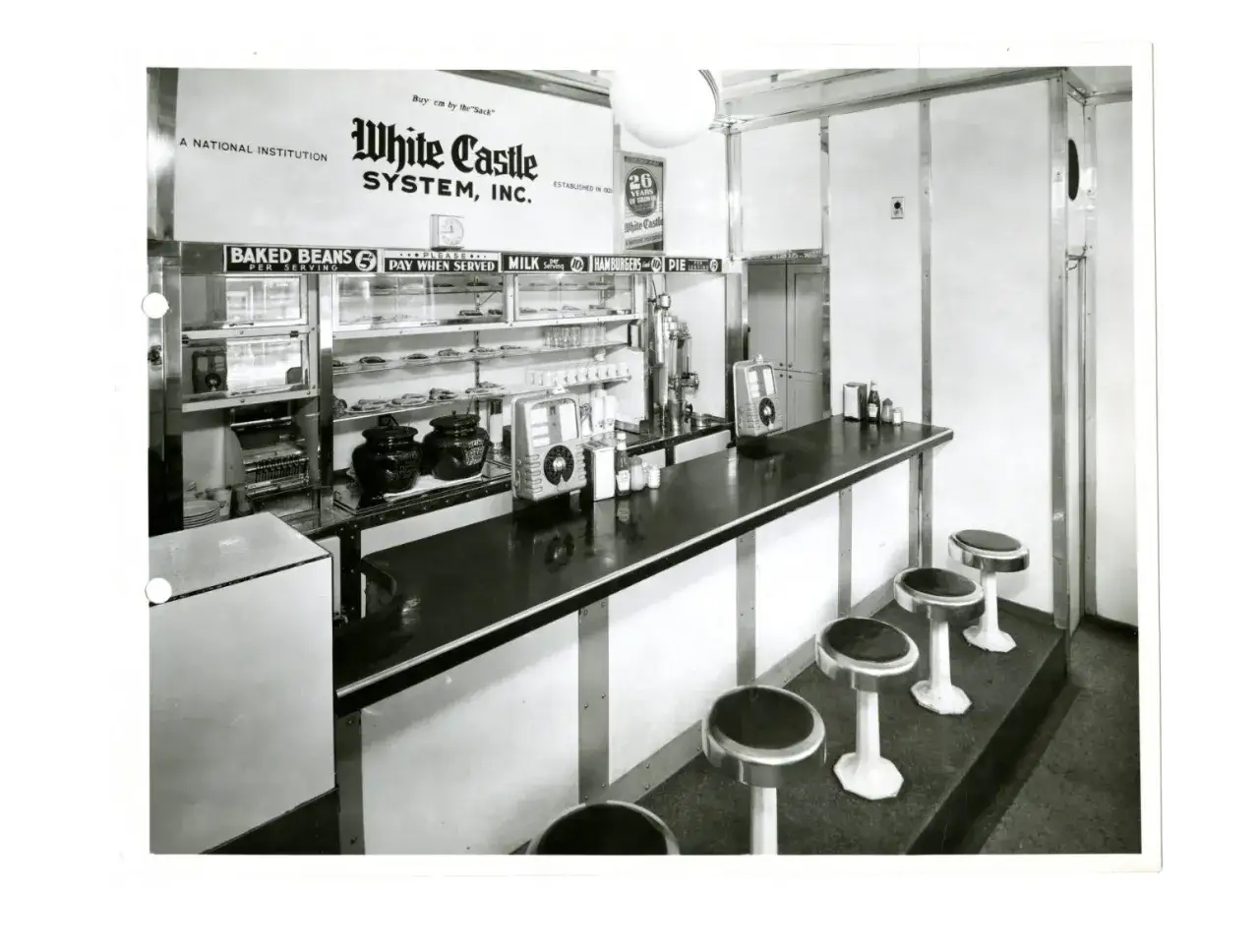 vintage White Castle lub McDonald's
