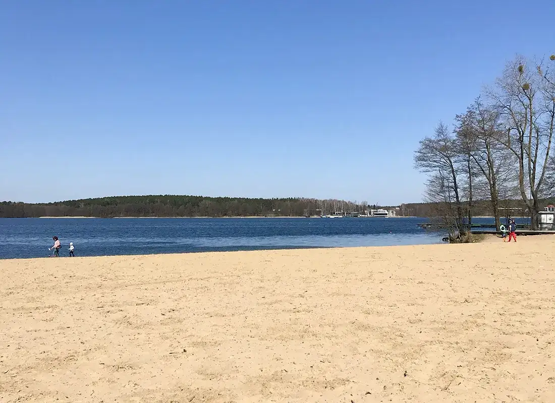 Jezioro Ukiel Olsztyn plaża