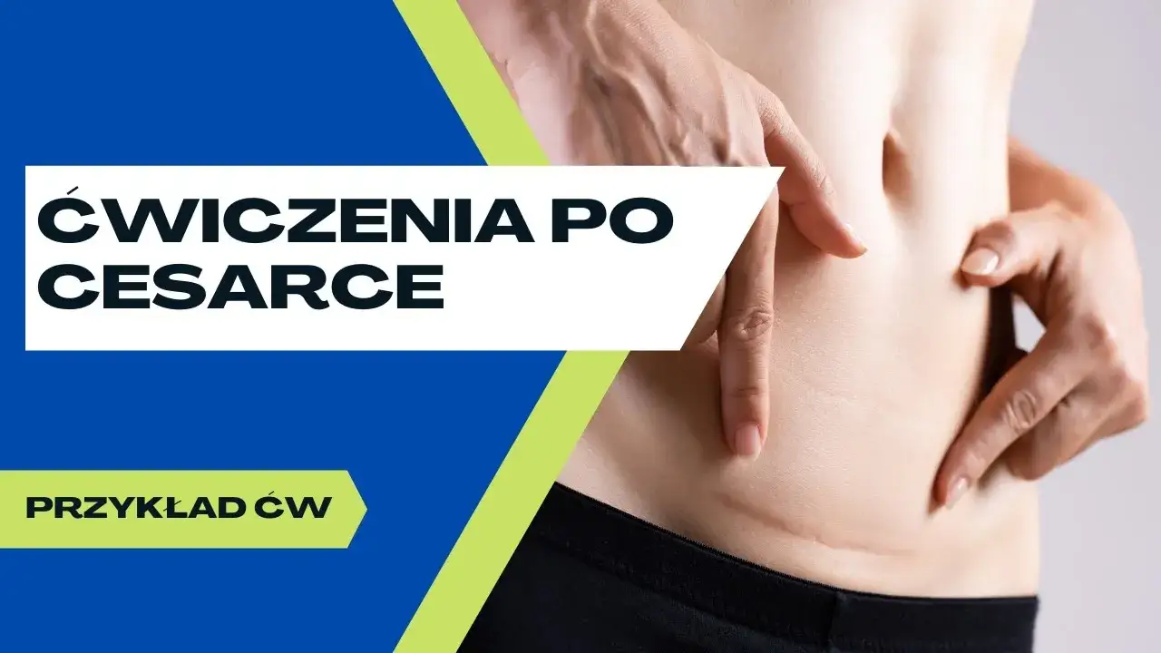 kobieta po cesarskim cięciu wykonująca ćwiczenia oddechowe