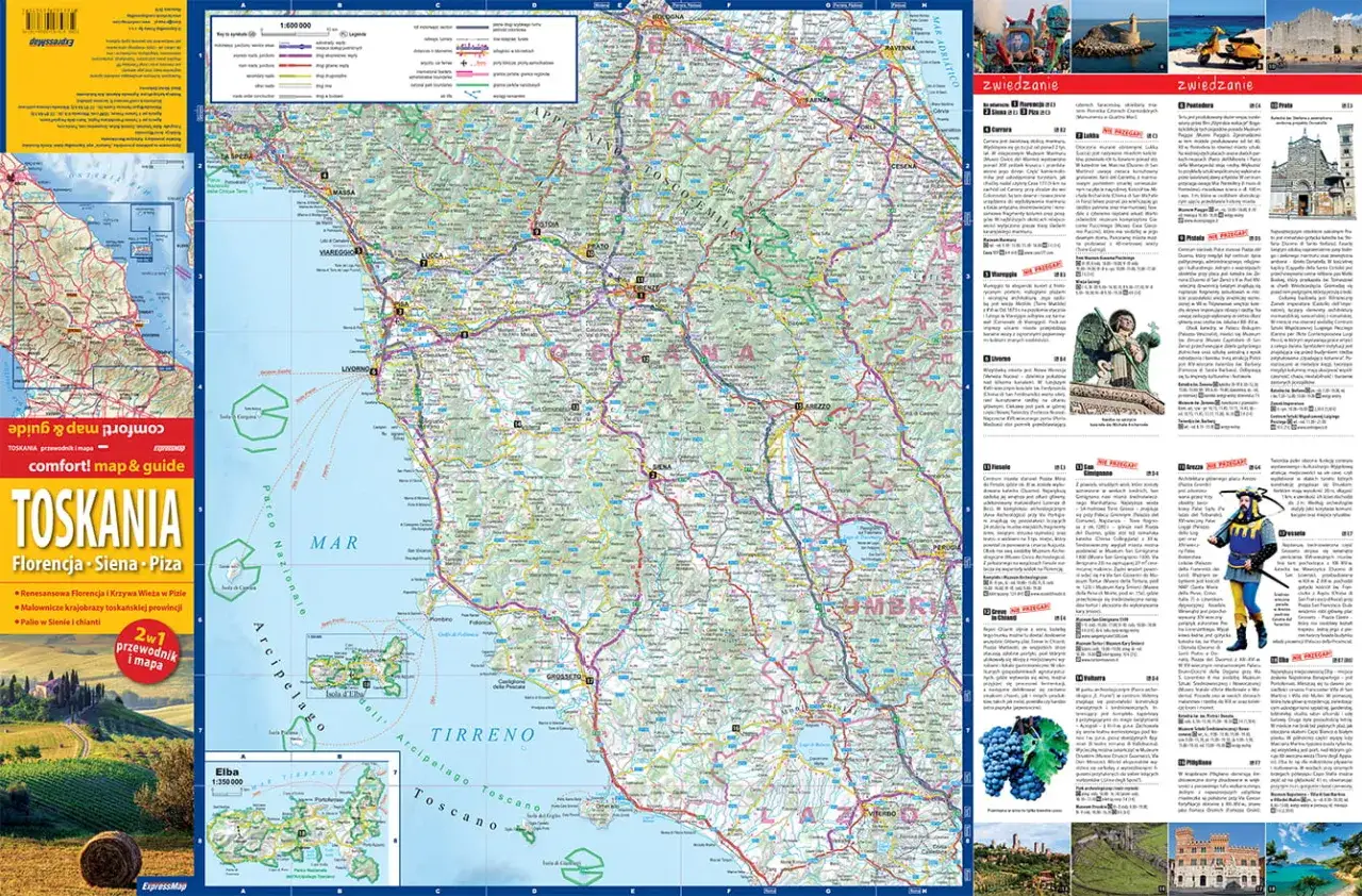 Mapa tras samochodowych Polska Toskania